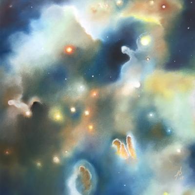 Embryons 54 cm x 50 cm cadre 28 po x 26 po prix 525 $